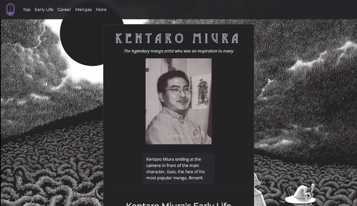 Kentaro Miura Tribute Page